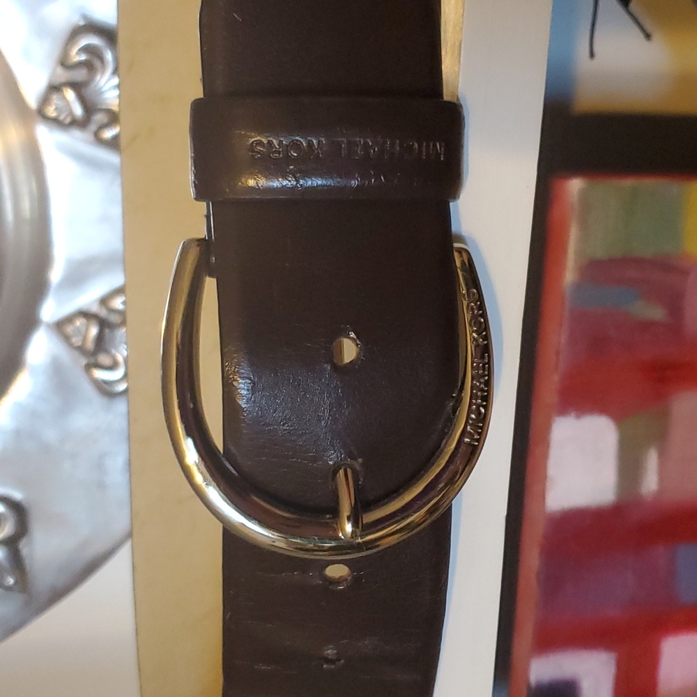 Michael Kors leather belt size large